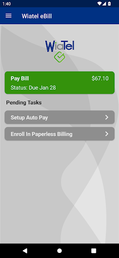 Wiatel eBill Screen 2