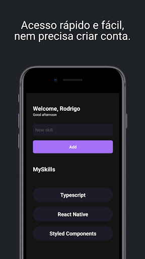 Android application AppMyskill screenshort