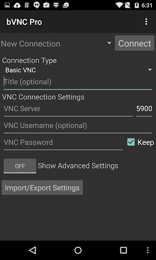 bVNC: Secure VNC Viewer v5.0.5 screenshots 1