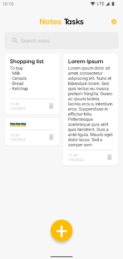 Android application RememberIT Notes and Tasks screenshort