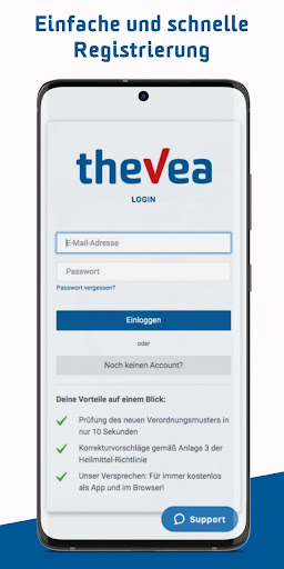 Android application thevea screenshort