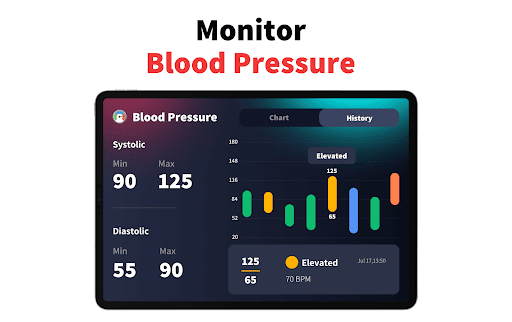 Screenshot of Heart Rate Monitor - Pulse App