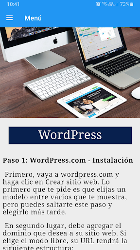 Aprende cómo crear páginas web Screen 2