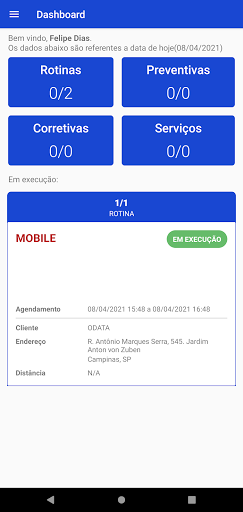 Android application Smartfield screenshort