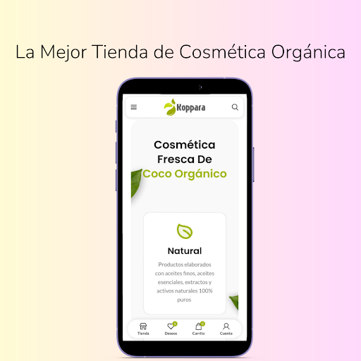 Android application Koppara - Cosmética Orgánica screenshort