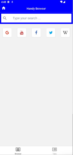 Android application Handy Browser screenshort