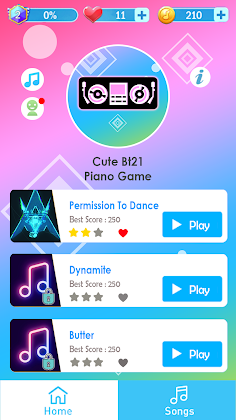 Cute BT21 Piano Tiles - Screenshot 1