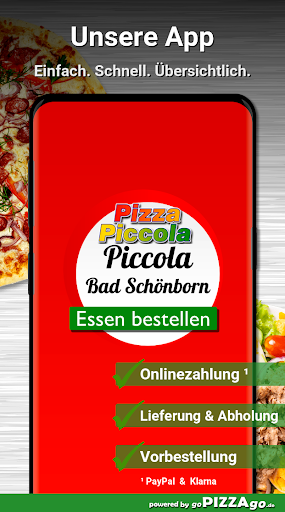 Android application Pizza Piccola Bad Schönborn screenshort