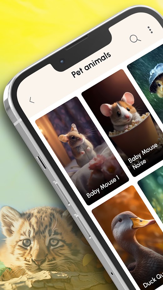 Android application Animal Sounds and Ringtones screenshot
