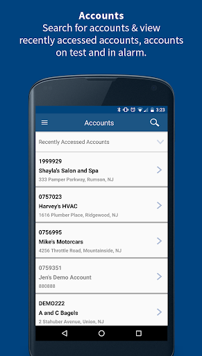 Android application Affiliated Monitoring screenshort