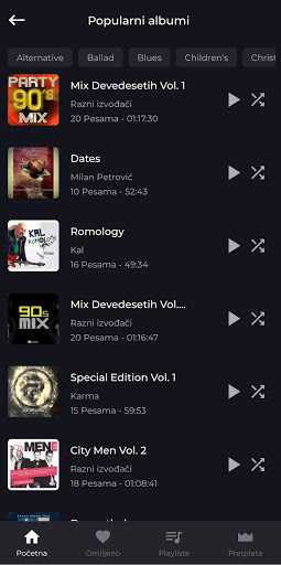 Balkan myusic Screen 2