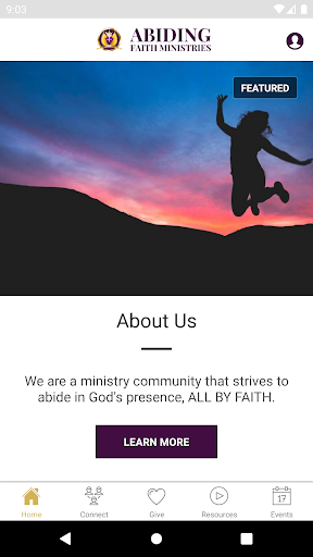 Android application Abiding Faith screenshort