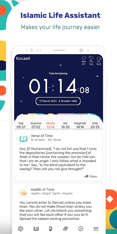 Azan Time Lite, Qiblah,Ramadan - 5.0.6_ps - (Android)