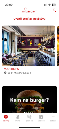 Android application Gastromapa - za Gastrem screenshort