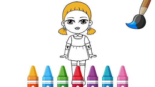 Android application Squid Game Coloring Book screenshort