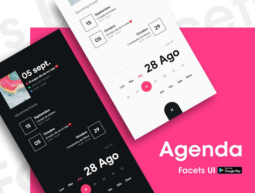 Facets UI for KLWP Screen 2