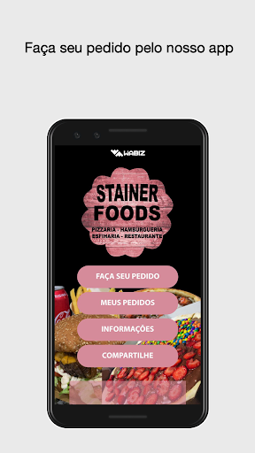 Android application Stainer Foods screenshort