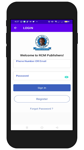 RCM Online College Screen 2