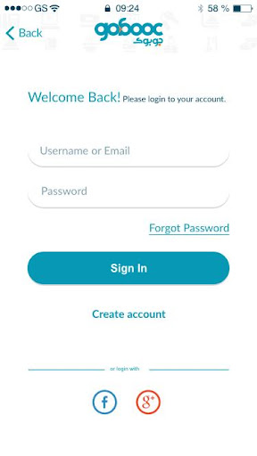 Android application GoBooc screenshort
