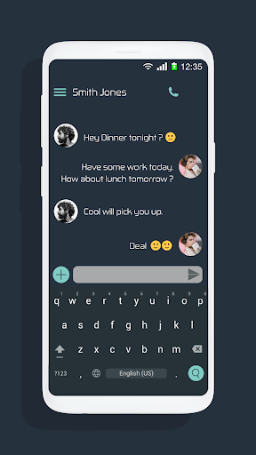 Dark Mode Messaging Screen 2