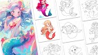screenshot of Mermaid Coloring:Mermaid games