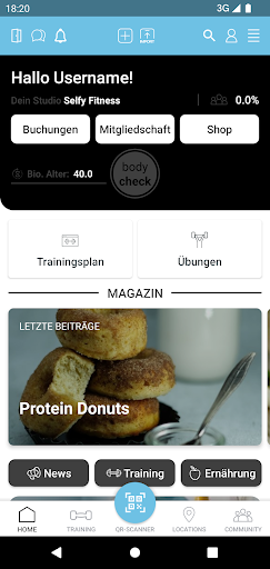 Selfy Fitness Screen 2