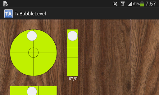 Android application TaBubbleLevel screenshort