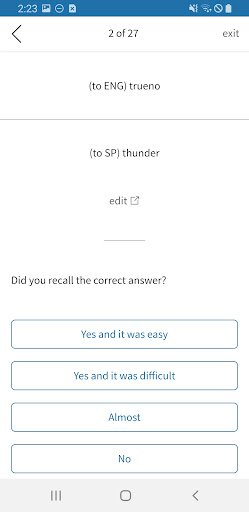 Dorothy Memory App Screen 3