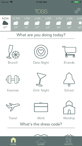 Android application Toss screenshort