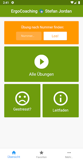Android application ErgoCoaching | Stefan Jordan screenshort
