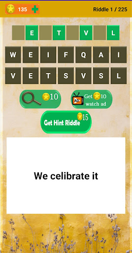 Make Word With Letters Riddles