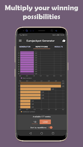 Eurojackpot Generator Screen 2
