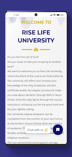 Rise Life University Screen 2