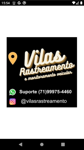 Android application Vilas Rastreamento screenshort