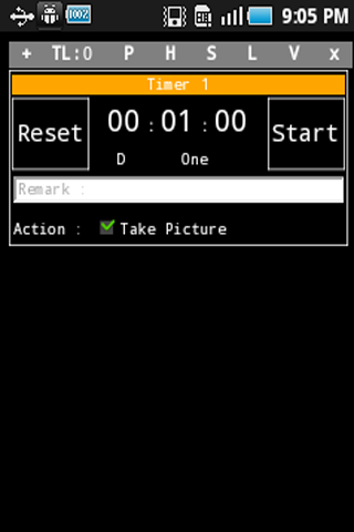 Android application Multi-Timer screenshort