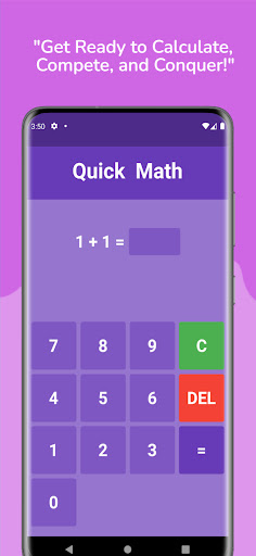 Android application Quick Math screenshort