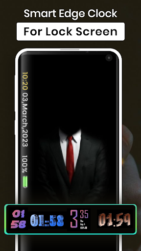 Always on display clock widget screenshot 4