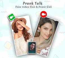 Prank Talk - Fake video Call & Girlfriend Callのおすすめ画像1