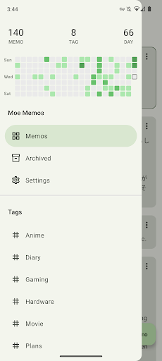 Moe Memos Screen 3