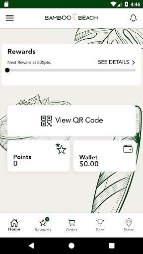Android application Bamboo Beach Juice Bar screenshort