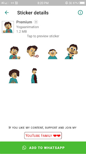 Android application All Emotions GIF Stickers 4 WA screenshort