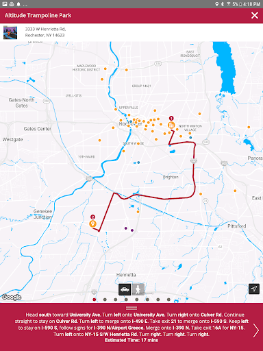 Screenshot of Visit Rochester, NY