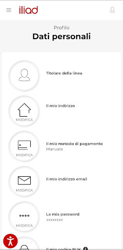 iliad Home Web App