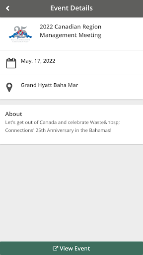WCI Events Screen 2