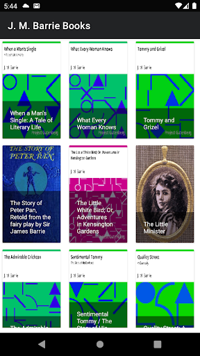 J. M. Barrie Books Screen 2