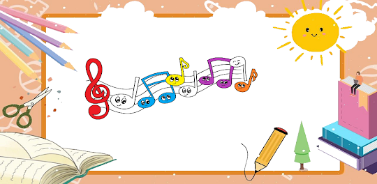 Music Notes Coloring Book