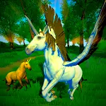 Cover Image of Herunterladen Flying Unicorn Pony Simulator  APK