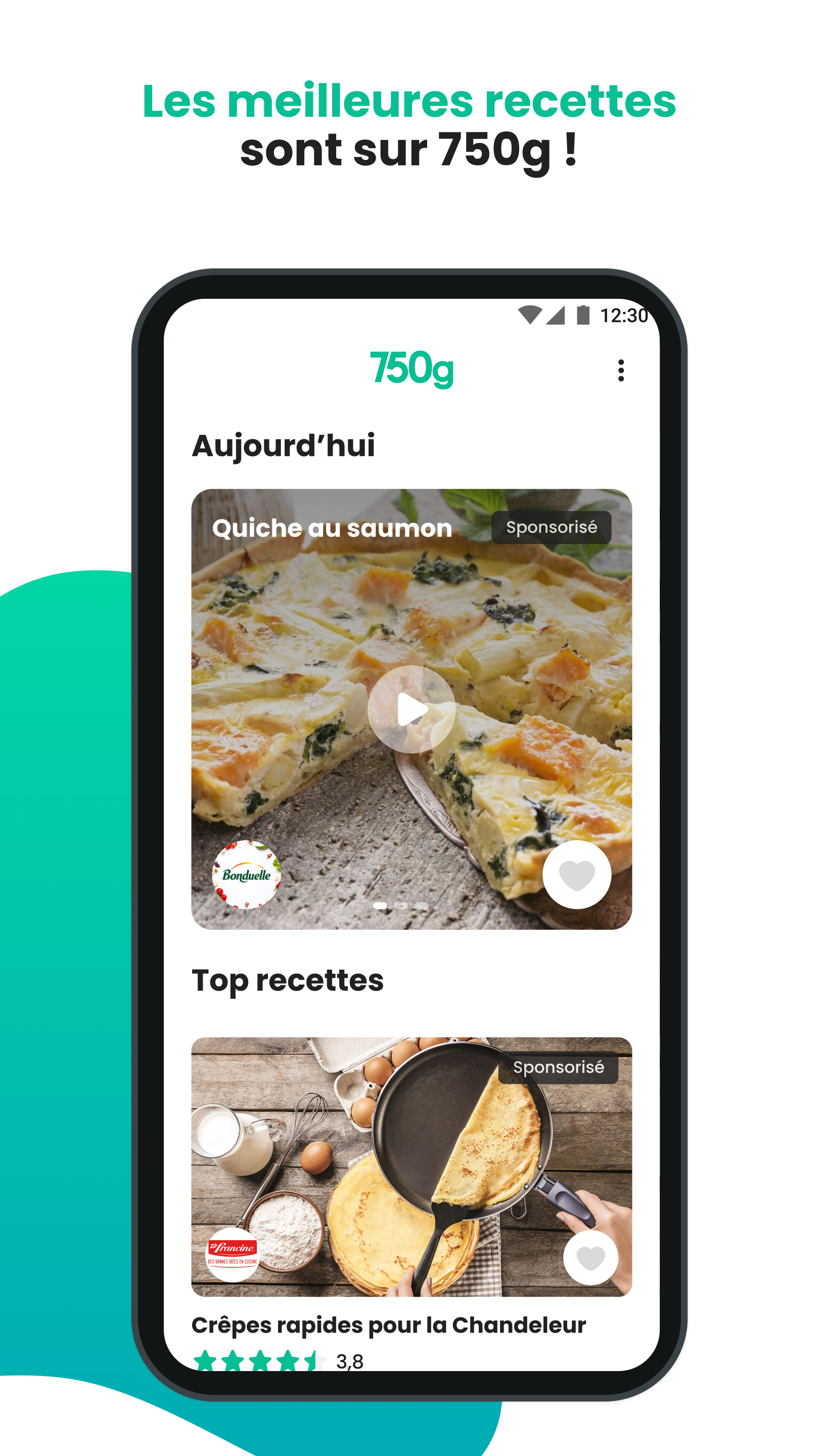 Android application 750g - Recettes de cuisine screenshort