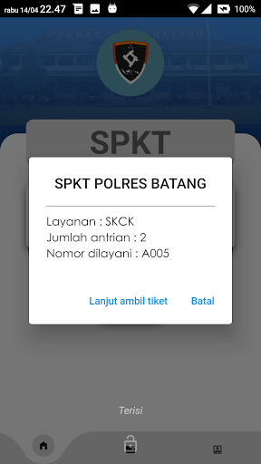 SIP POLRES BATANG Screen 2