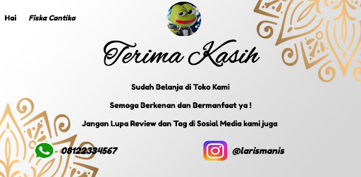 Ucapan Terima Kasih Olshop
